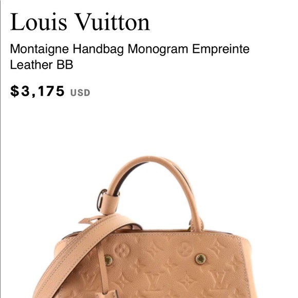 TRADING❤️Louis Vuitton Montaigne BB Rose pink leather crossbody - Picture 15 of 15